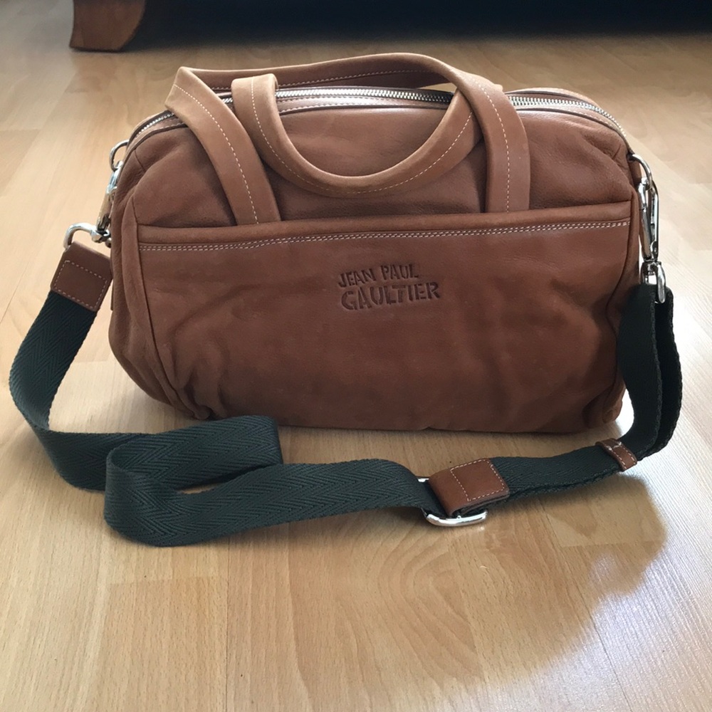 New! Jean Paul Gaultier Pure Leather Bowling Bag